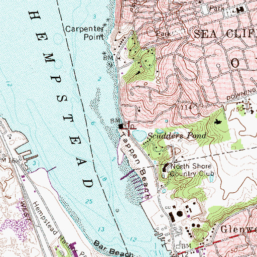 Topographic Map of Glenwood Power House, NY