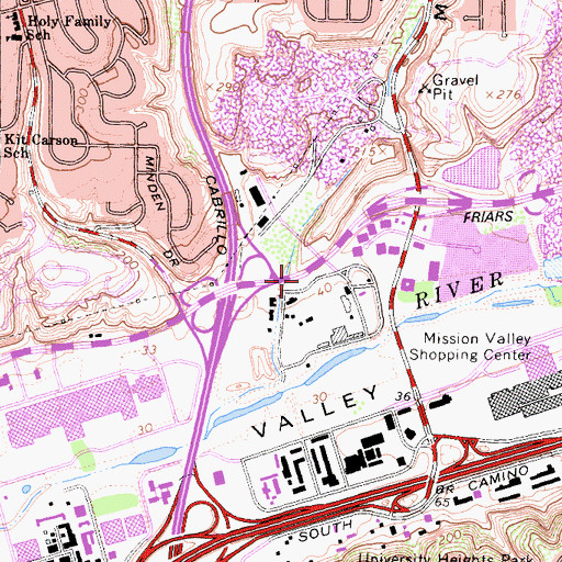 Topographic Map of Murray Canyon, CA
