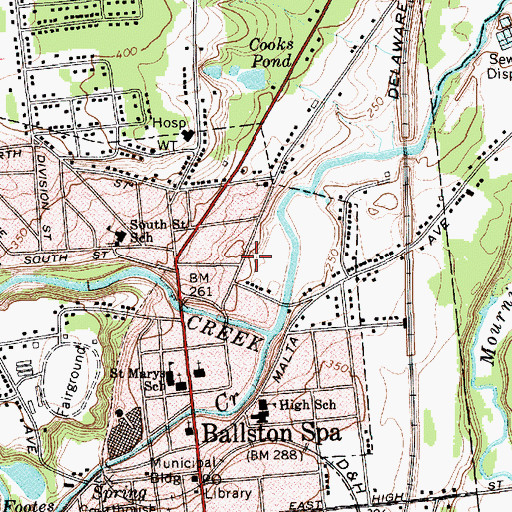 Topographic Map of Fruitful Vine Christian Church, NY