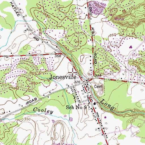 Topographic Map of Grace Chapel of Clifton Park, NY