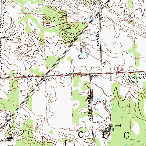 Topographic Map of Stone Arabia School (historical), NY