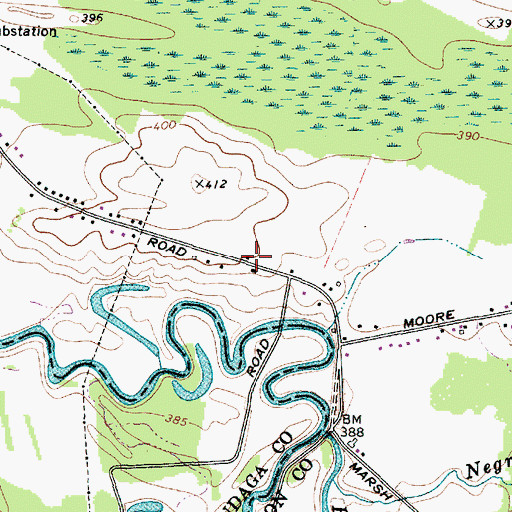 Topographic Map of Black Creek School (historical), NY