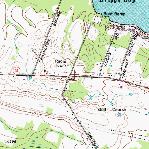 Topographic Map of Lakewood School (historical), NY