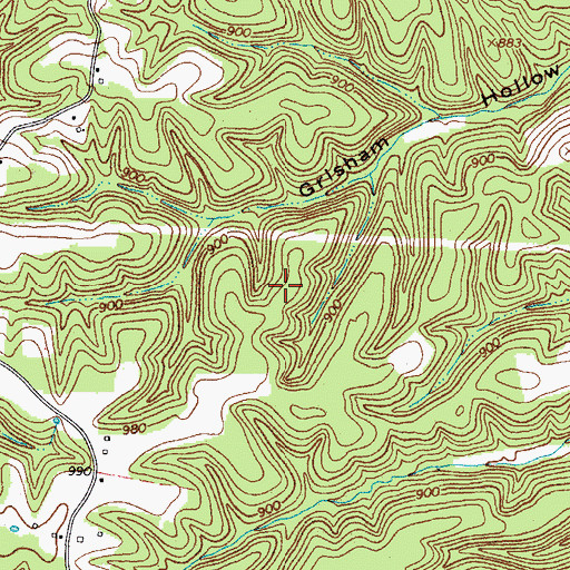 Topographic Map of Commissioner District 19, TN