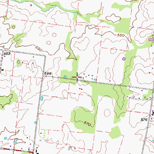 Topographic Map of Commissioner District 19, TN
