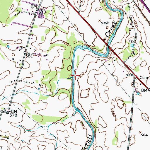 Topographic Map of Commissioner District 19, TN