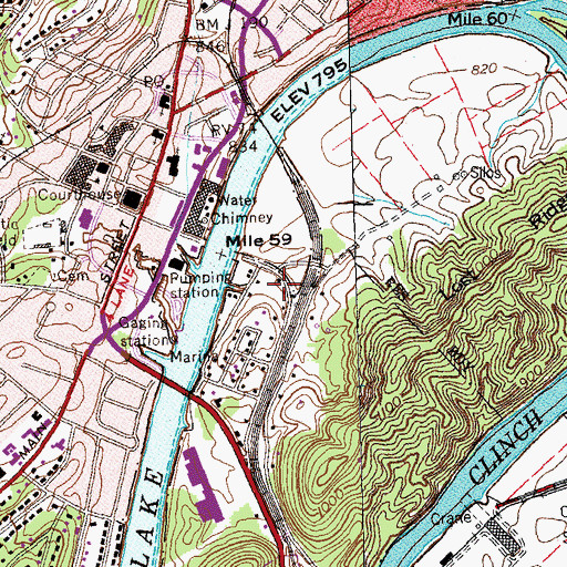 Topographic Map of Commissioner District 2, TN