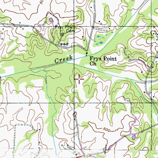 Topographic Map of Commissioner District 2, TN