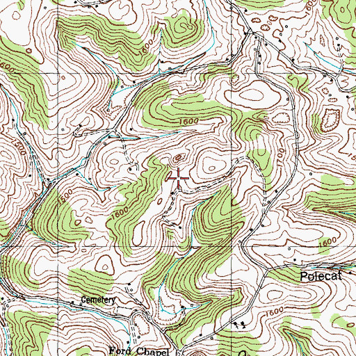 Topographic Map of Commissioner District 2, TN