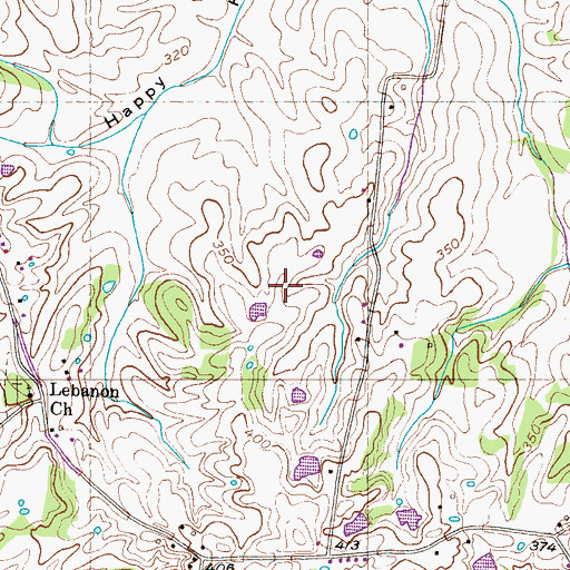 Topographic Map of Commissioner District 2, TN