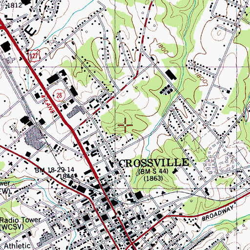 Topographic Map of Commissioner District 2, TN