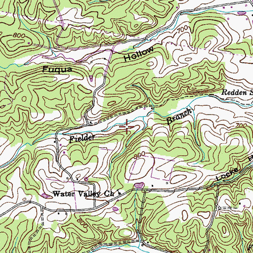 Topographic Map of Commissioner District 2, TN