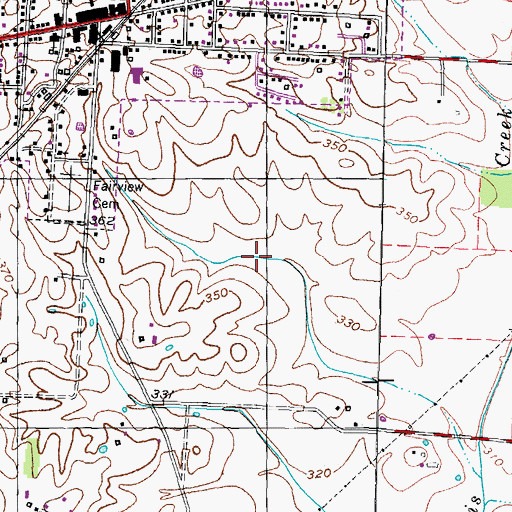 Topographic Map of Commissioner District 2, TN