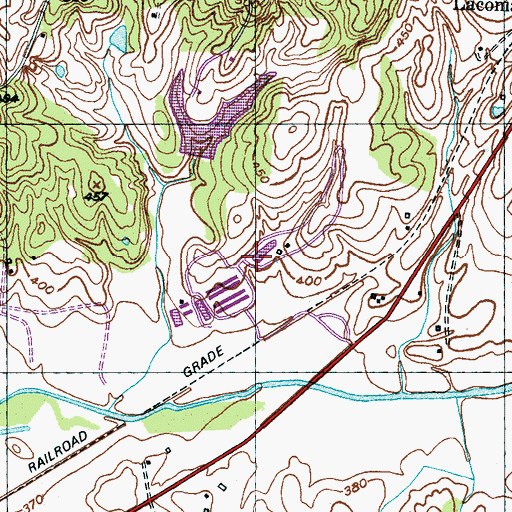 Topographic Map of Commissioner District 2, TN