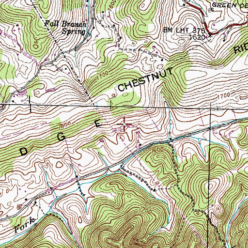 Topographic Map of Commissioner District 2, TN