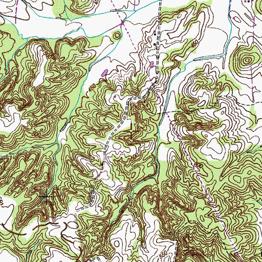 Topographic Map of Commissioner District 2, TN