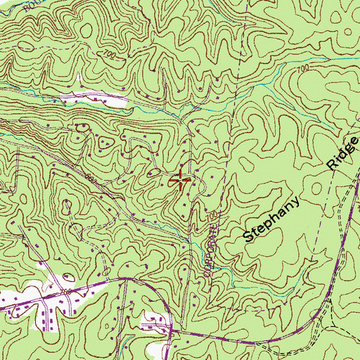 Topographic Map of Commissioner District 2, TN