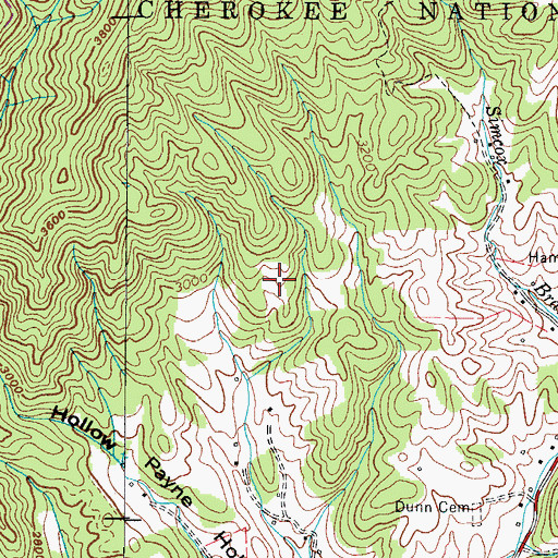 Topographic Map of Commissioner District 2, TN