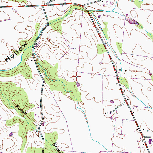 Topographic Map of Commissioner District 2, TN