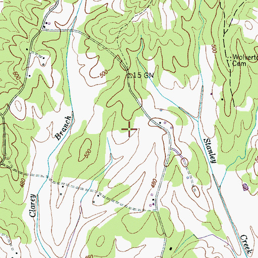 Topographic Map of Commissioner District 2, TN