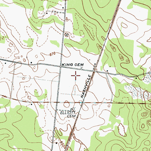 Topographic Map of Commissioner District 2, TN