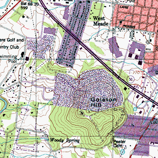 Topographic Map of Commissioner District 2, TN