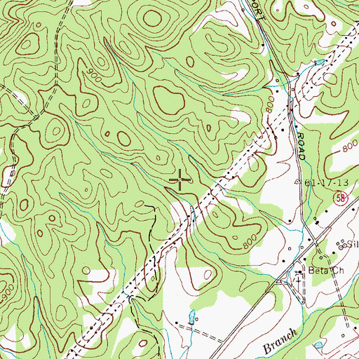 Topographic Map of Commissioner District 2, TN