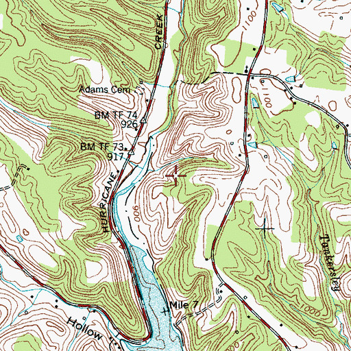 Topographic Map of Commissioner District 2, TN