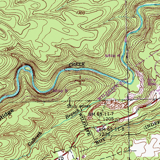 Topographic Map of Commissioner District 2, TN