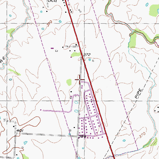 Topographic Map of Commissioner District 2, TN
