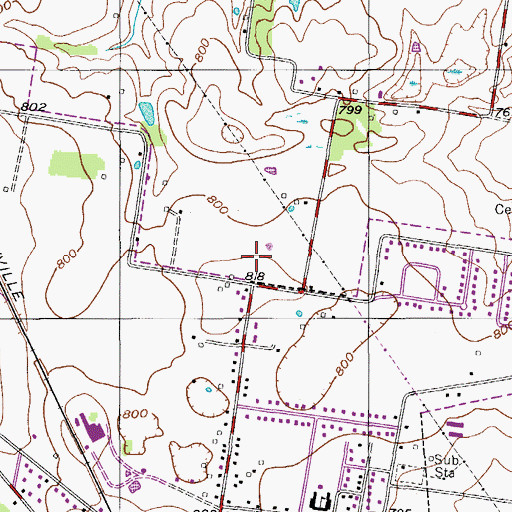 Topographic Map of Commissioner District 2, TN