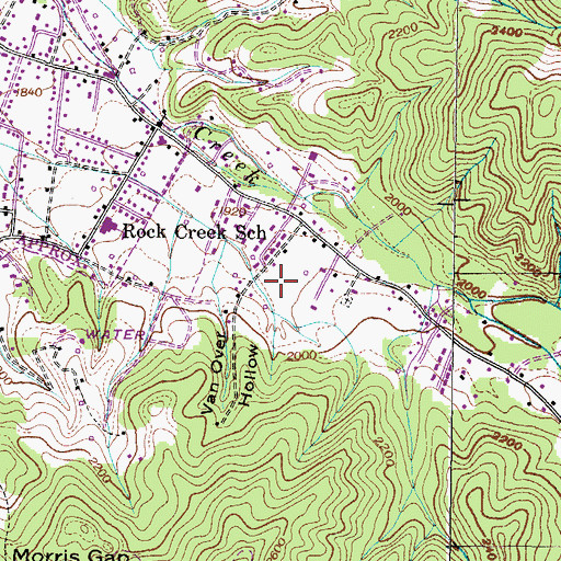 Topographic Map of Commissioner District 2, TN