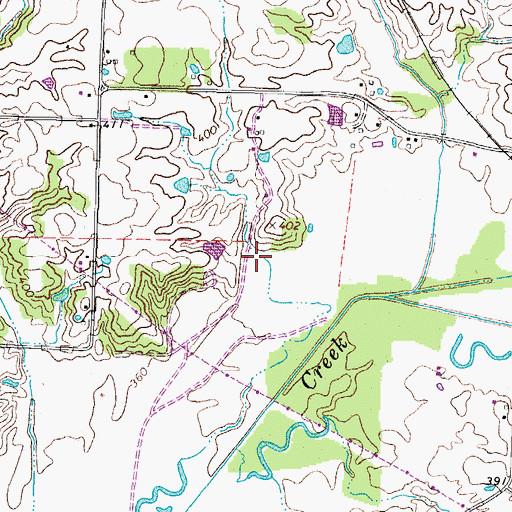 Topographic Map of Commissioner District 2, TN
