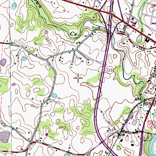 Topographic Map of Commissioner District 2, TN
