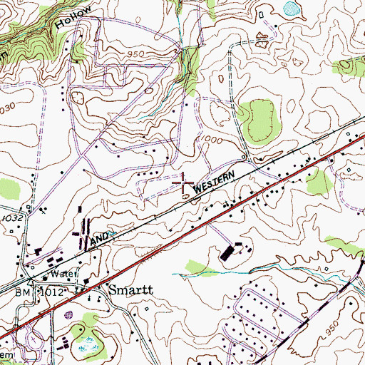 Topographic Map of Commissioner District 3, TN