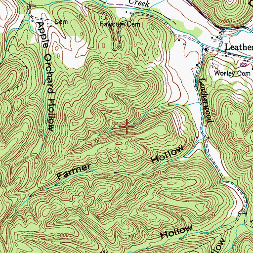 Topographic Map of Commissioner District 3, TN