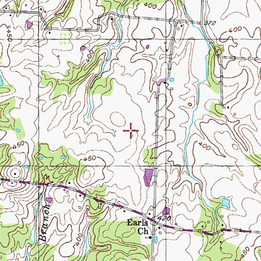 Topographic Map of Commissioner District 3, TN