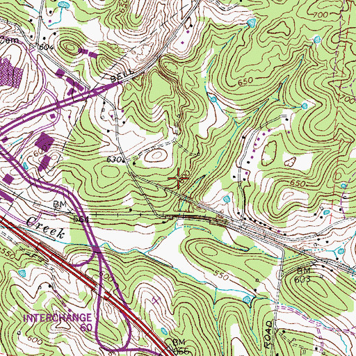 Topographic Map of Commissioner District 32, TN