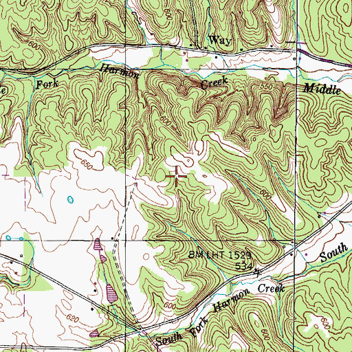 Topographic Map of Commissioner District 4, TN