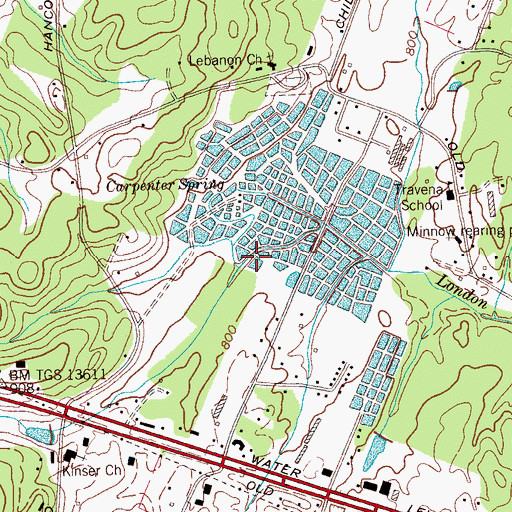 Topographic Map of Commissioner District 4, TN