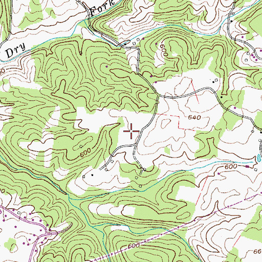 Topographic Map of Commissioner District 4, TN