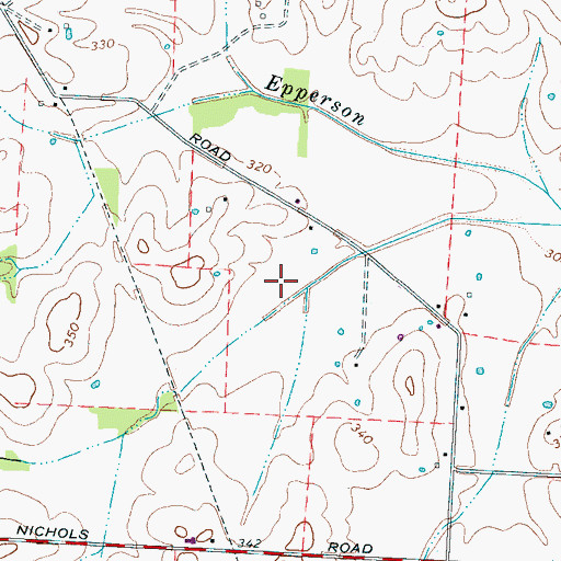 Topographic Map of Commissioner District 4, TN