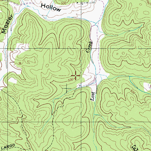 Topographic Map of Commissioner District 4, TN