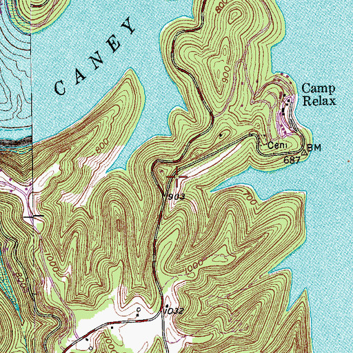 Topographic Map of Commissioner District 4, TN
