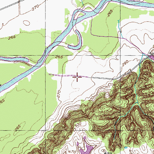 Topographic Map of Commissioner District 4, TN