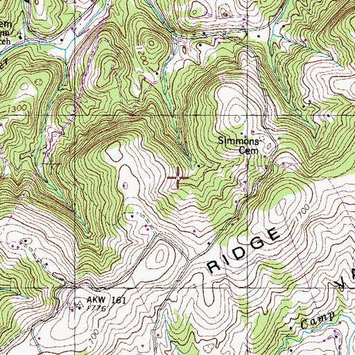 Topographic Map of Commissioner District 4, TN