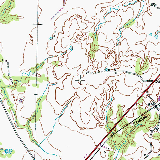Topographic Map of Commissioner District 4, TN