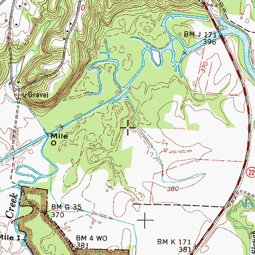 Topographic Map of Commissioner District 4, TN
