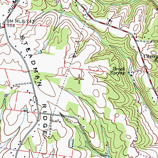 Topographic Map of Commissioner District 4, TN