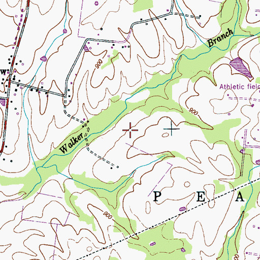 Topographic Map of Commissioner District 4, TN